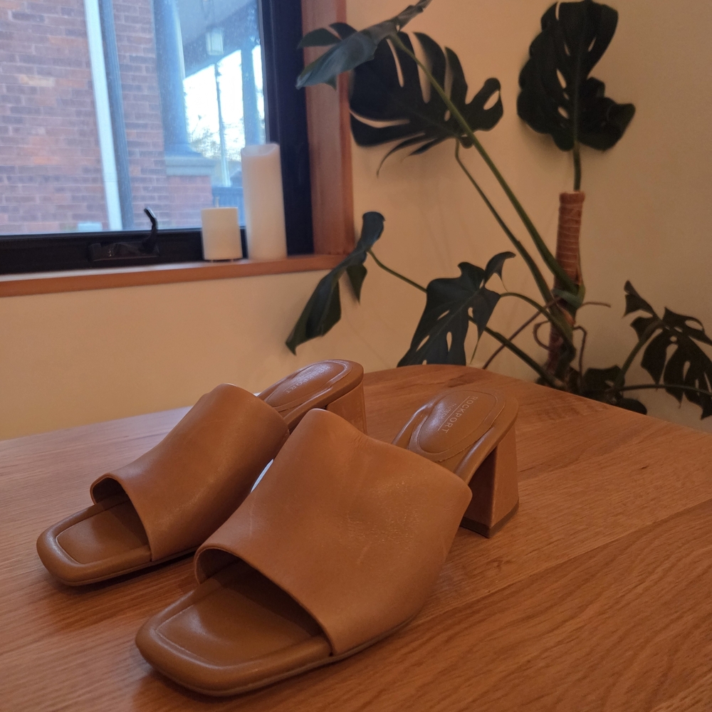 Rockport Gracyn8 Brown Leather Sandals Size 6